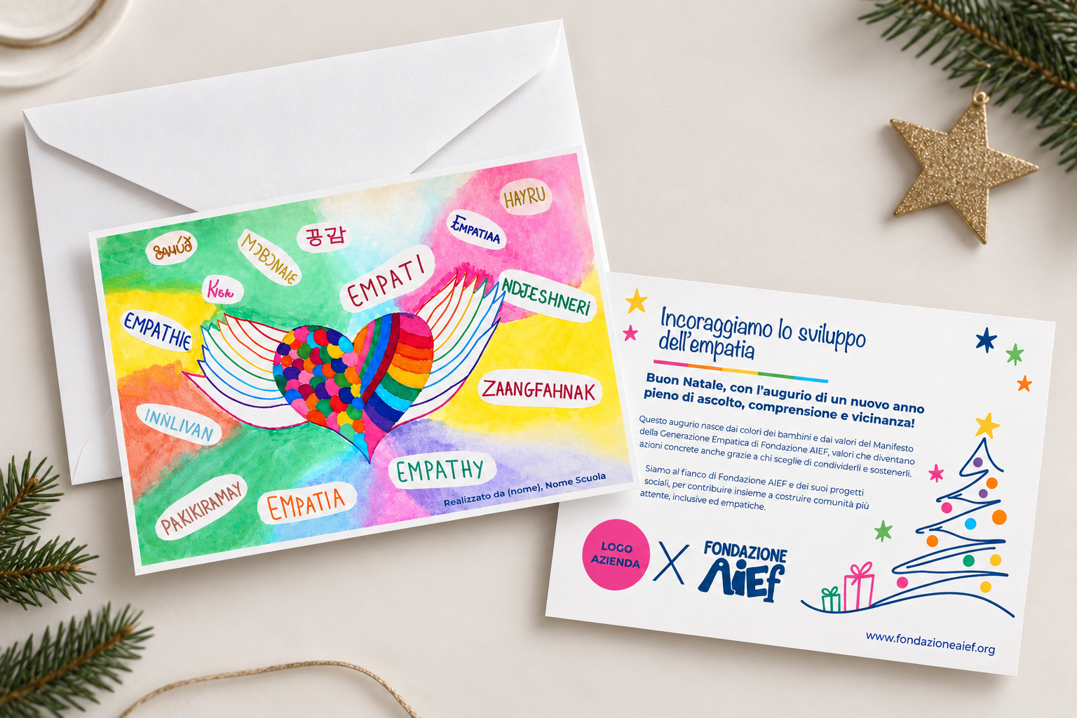 Cartolina di Natale con personalizzazione